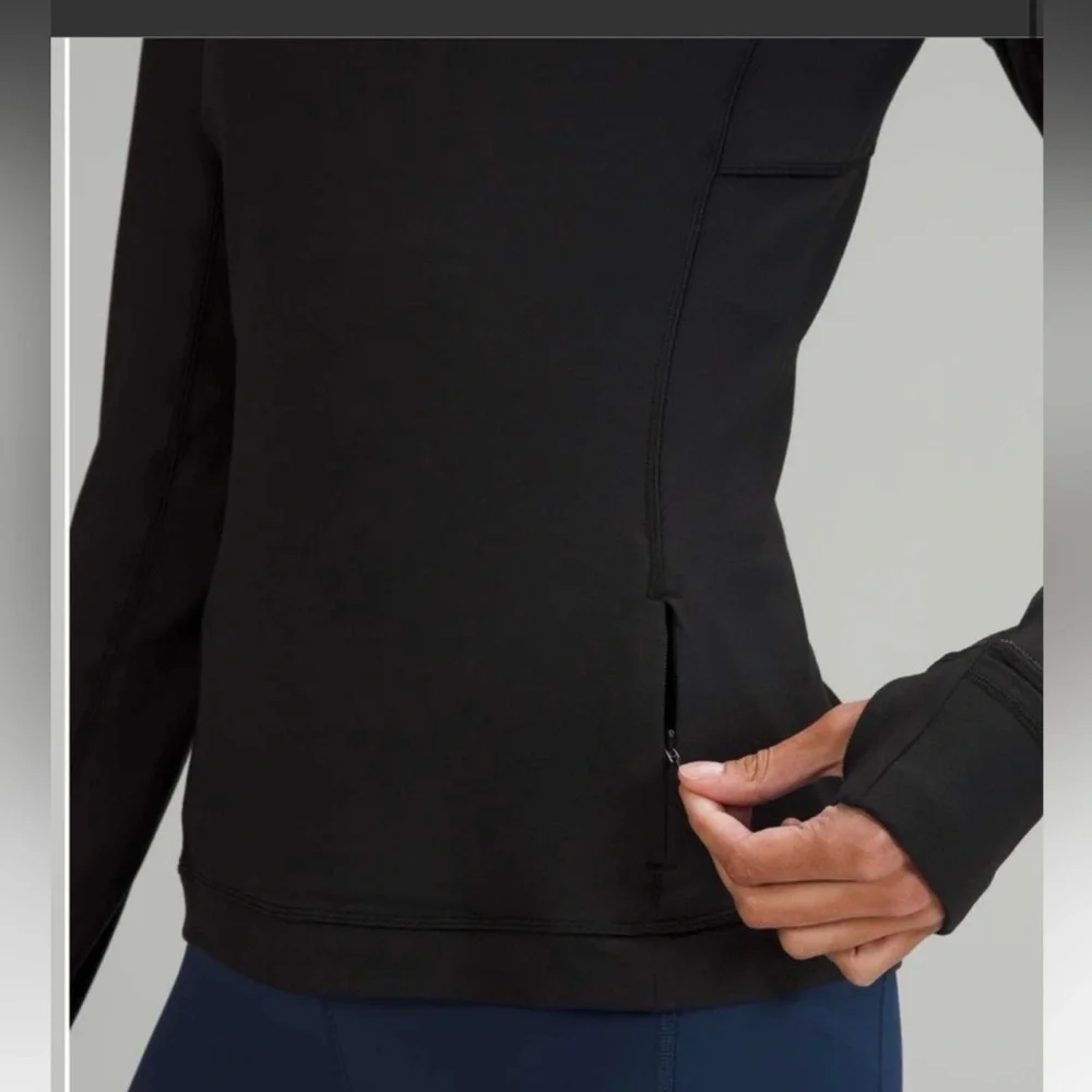 Lululemon Its Rulu Run Long Sleeve Hoodie womens size 6 in black